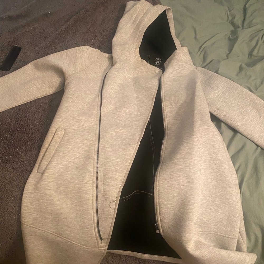 Womens grey long coat/sweatshirt